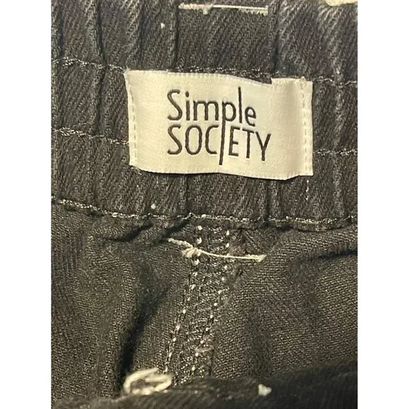 Simple Society Women's High Waist Stretch Denim Short, Size 5/27 - Picture 8 of 10